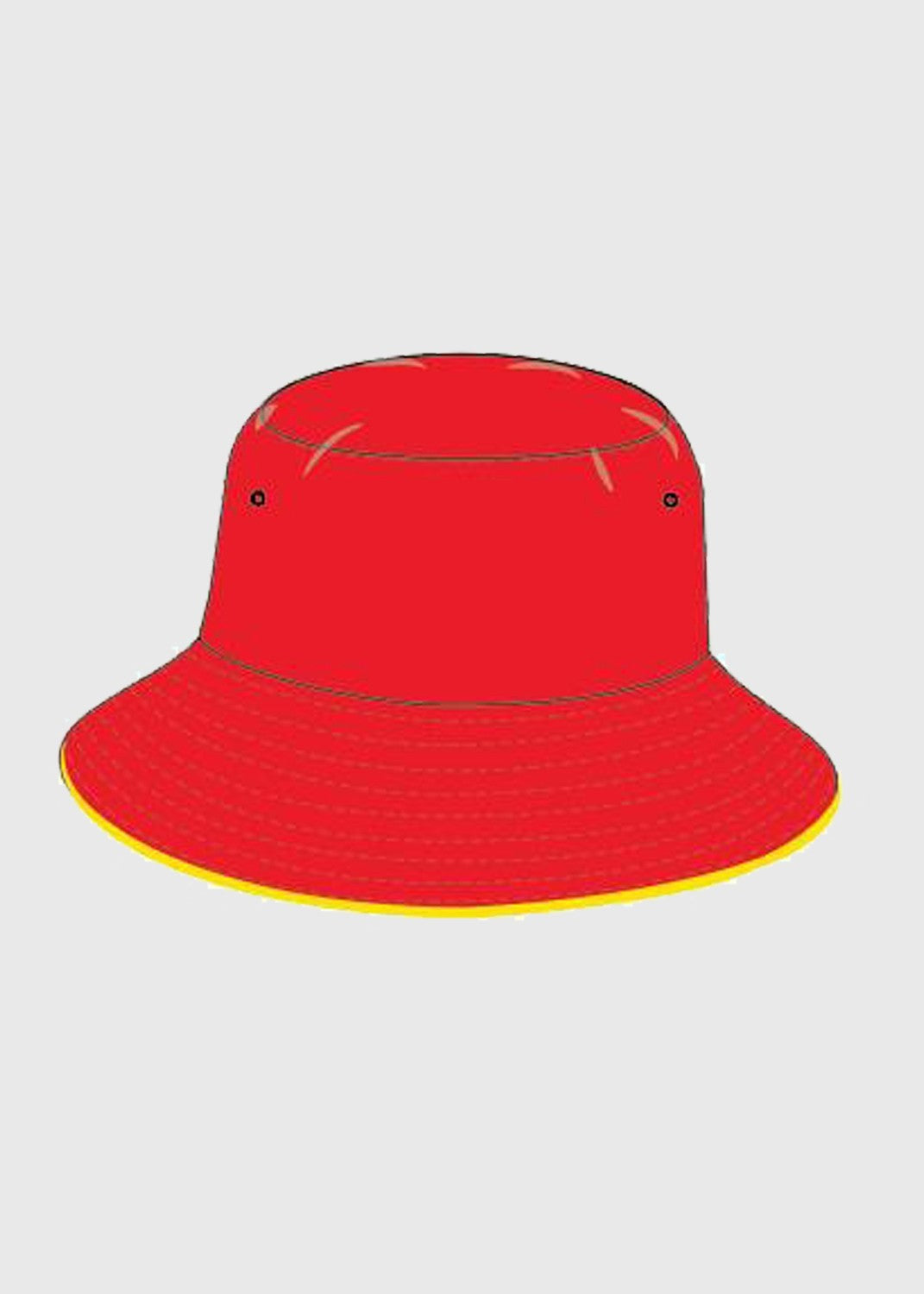 Navy Hat Bucket Red Mackillop