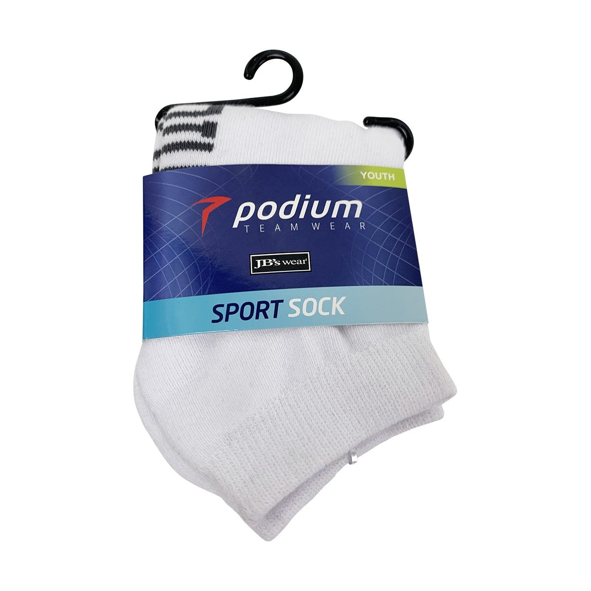 Sock 1/4 Crew White