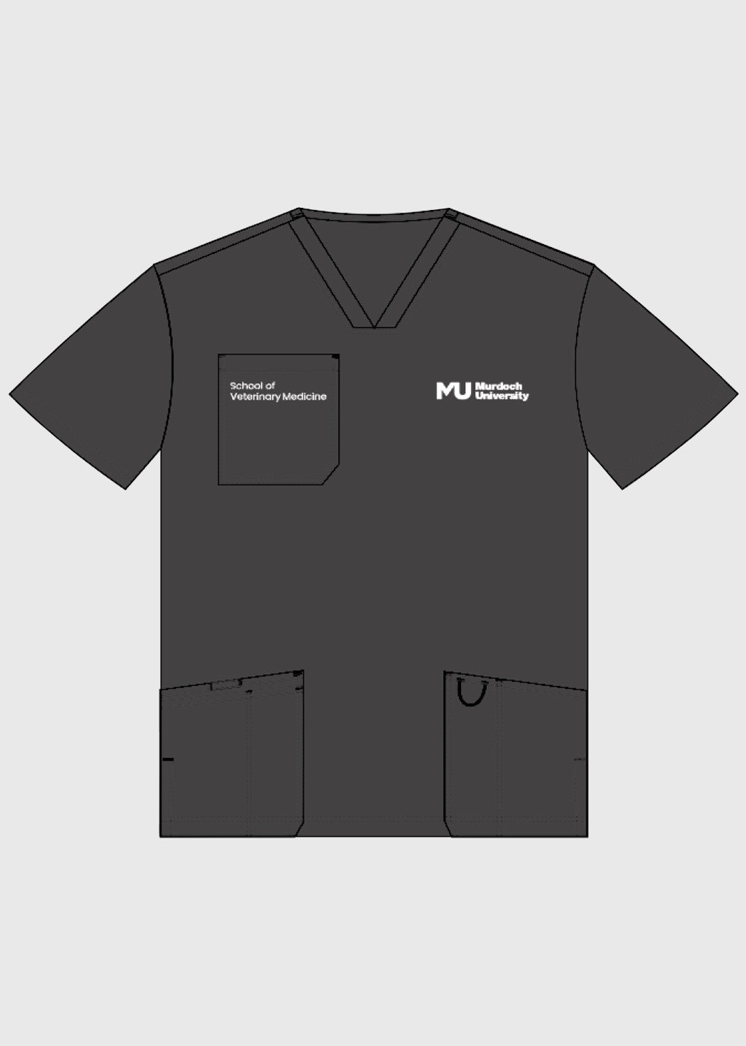 Murdoch School of Veterinary Medicine Scrub Top - Unisex