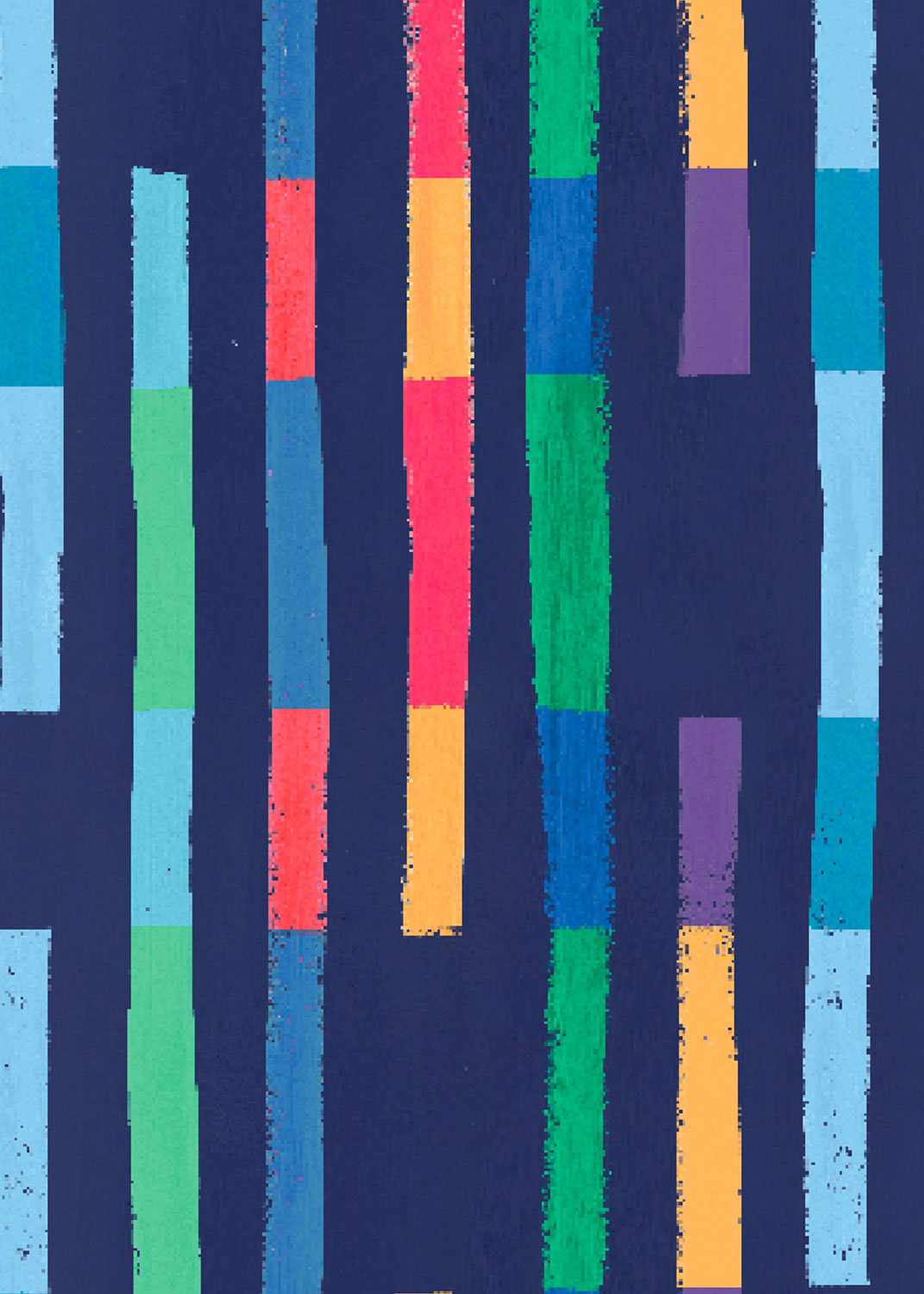 A4 Book Cover - Bright Stripes