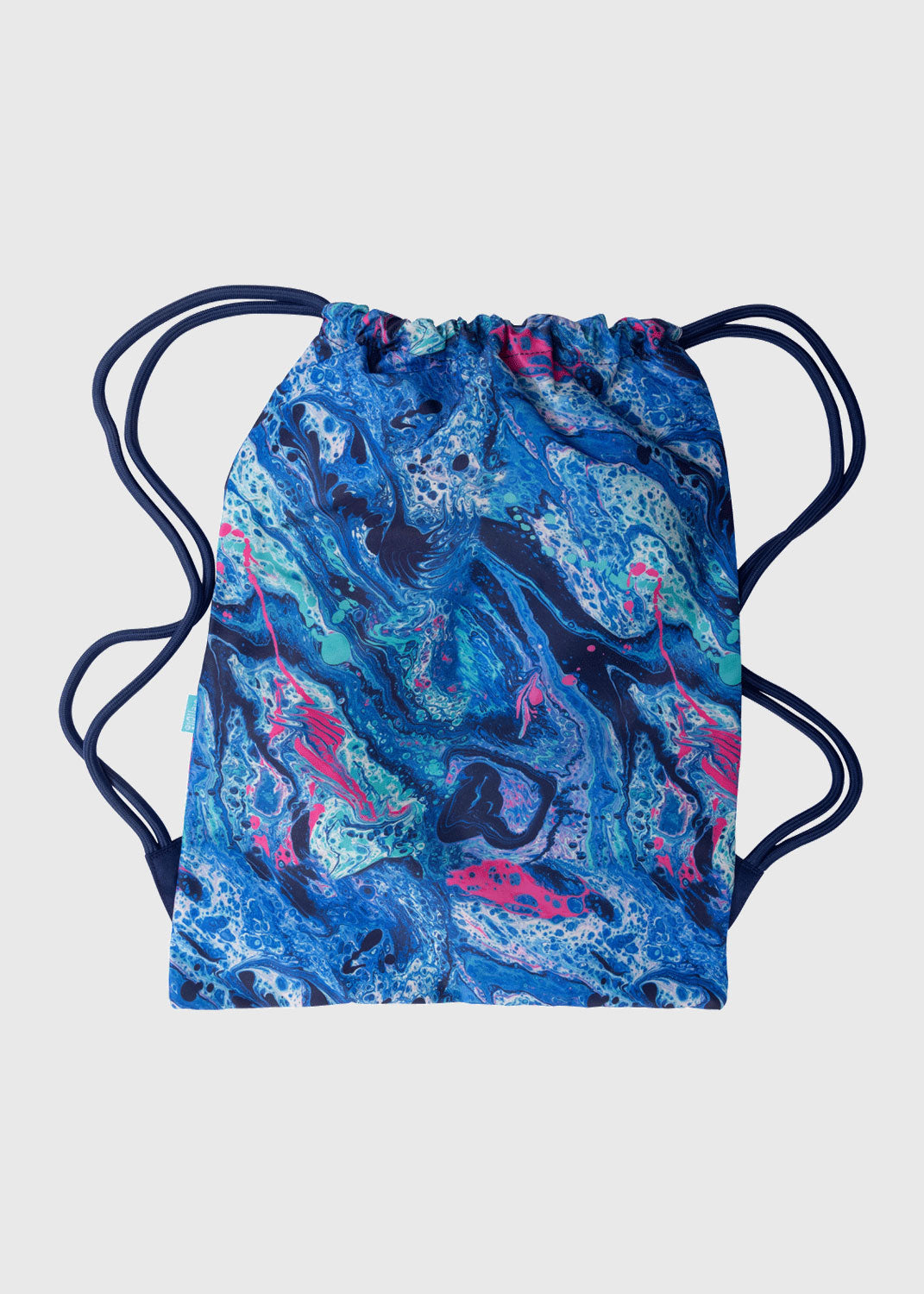 Big Drawstring Bag - Liquid Marble