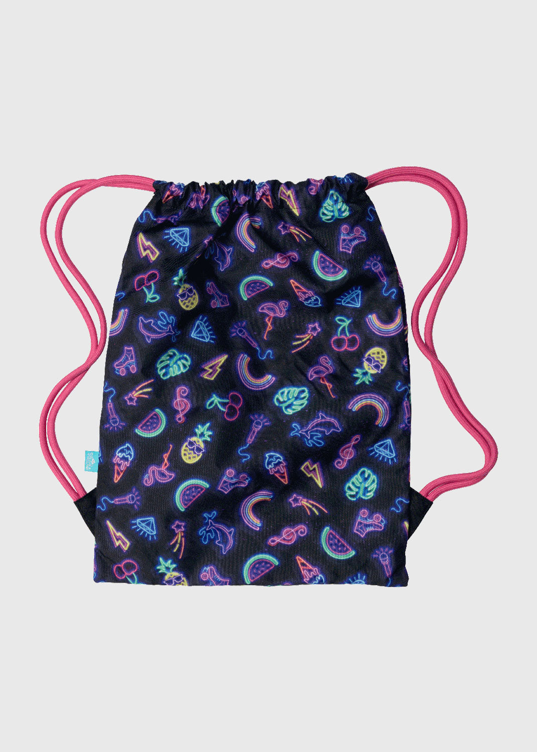 Big Drawstring Bag - Neon Party