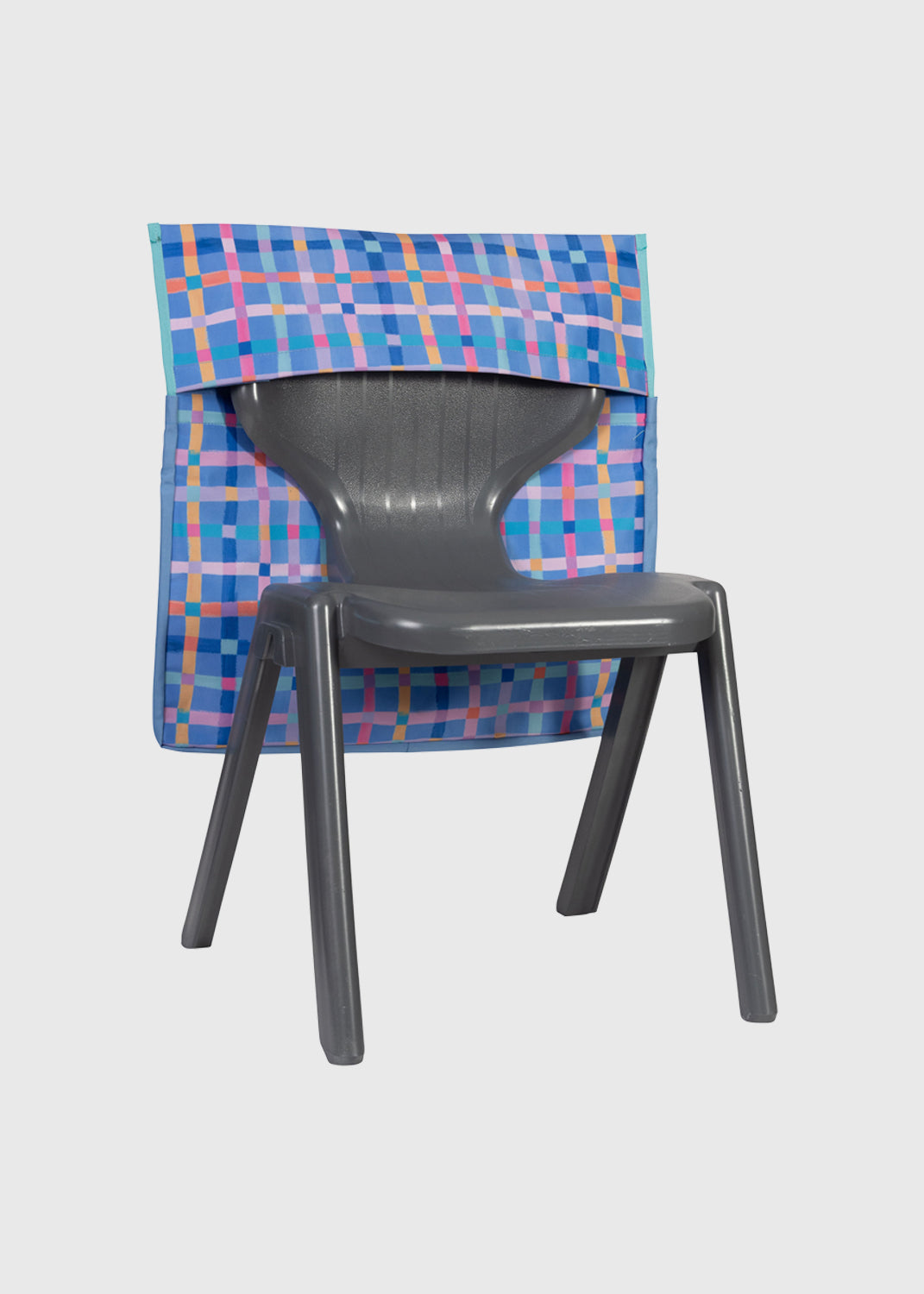 Chair Organiser - Pastel Plaid