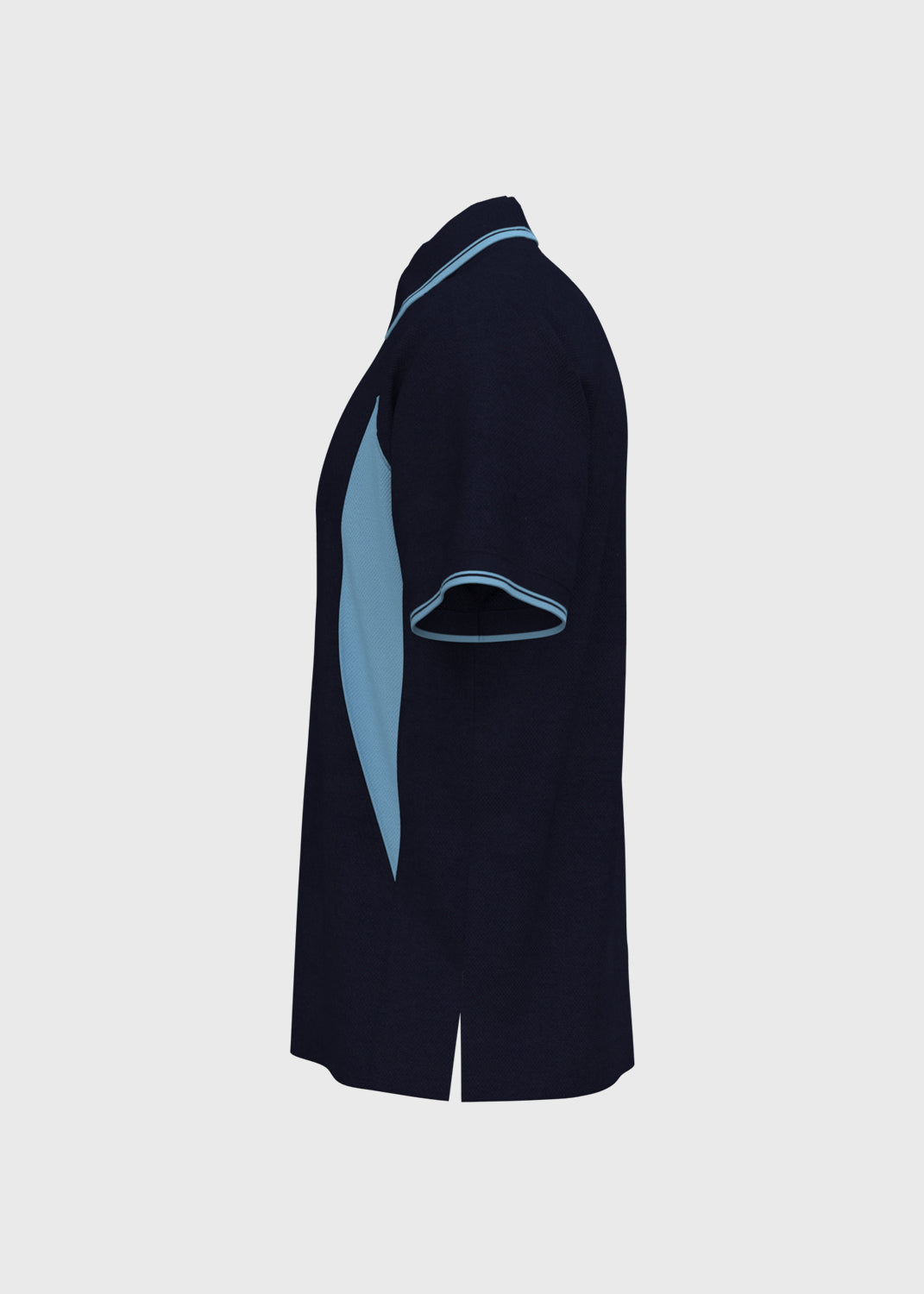 Contrast Panel Polo - Midnight/Light Blue