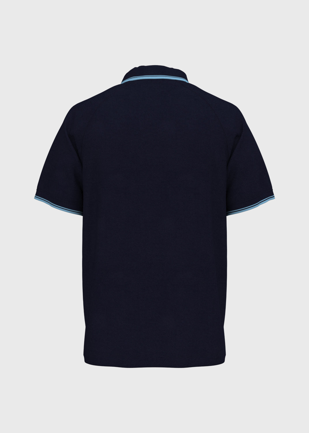 Contrast Panel Polo - Midnight/Light Blue