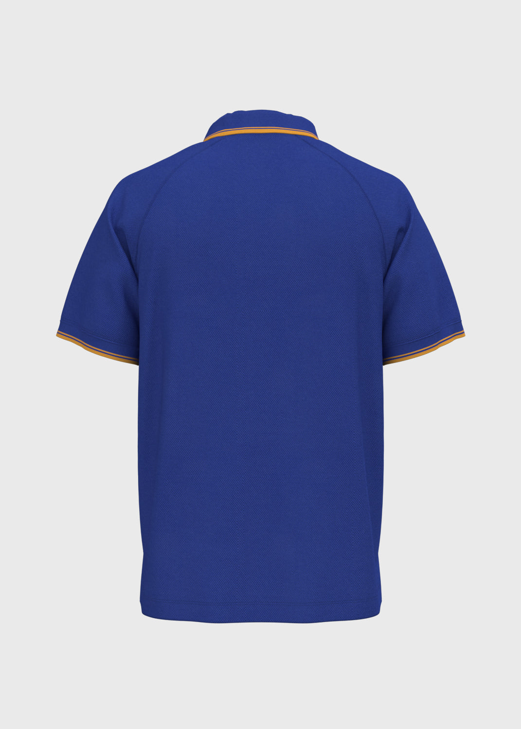 Contrast Panel Polo - Dark Royal/Gold