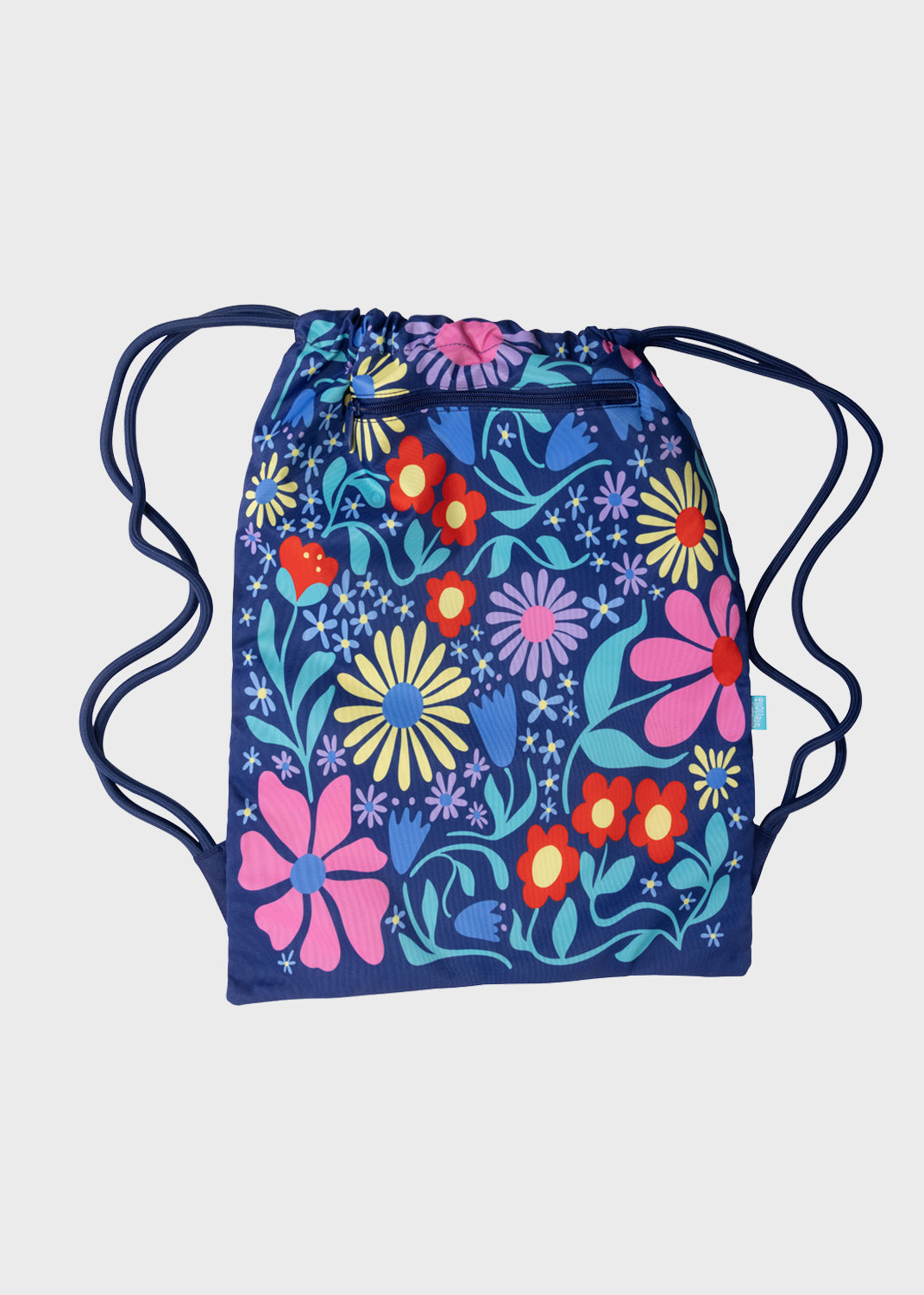 Big Drawstring Bag - Flower Fun
