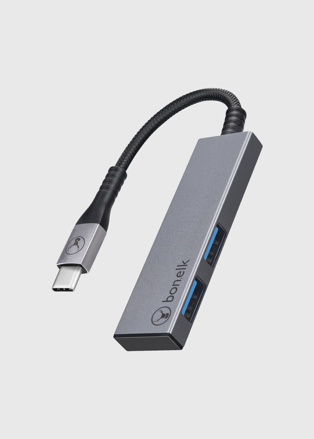 Long-Life Series USB-C to 2 Port USB 3.0 Slim Hub - Space Grey