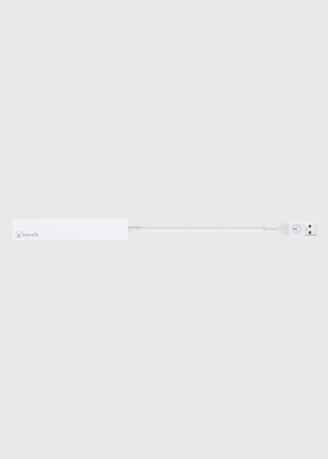Long-Life USB-A to 4 Port USB 3.0 Slim Hub - White