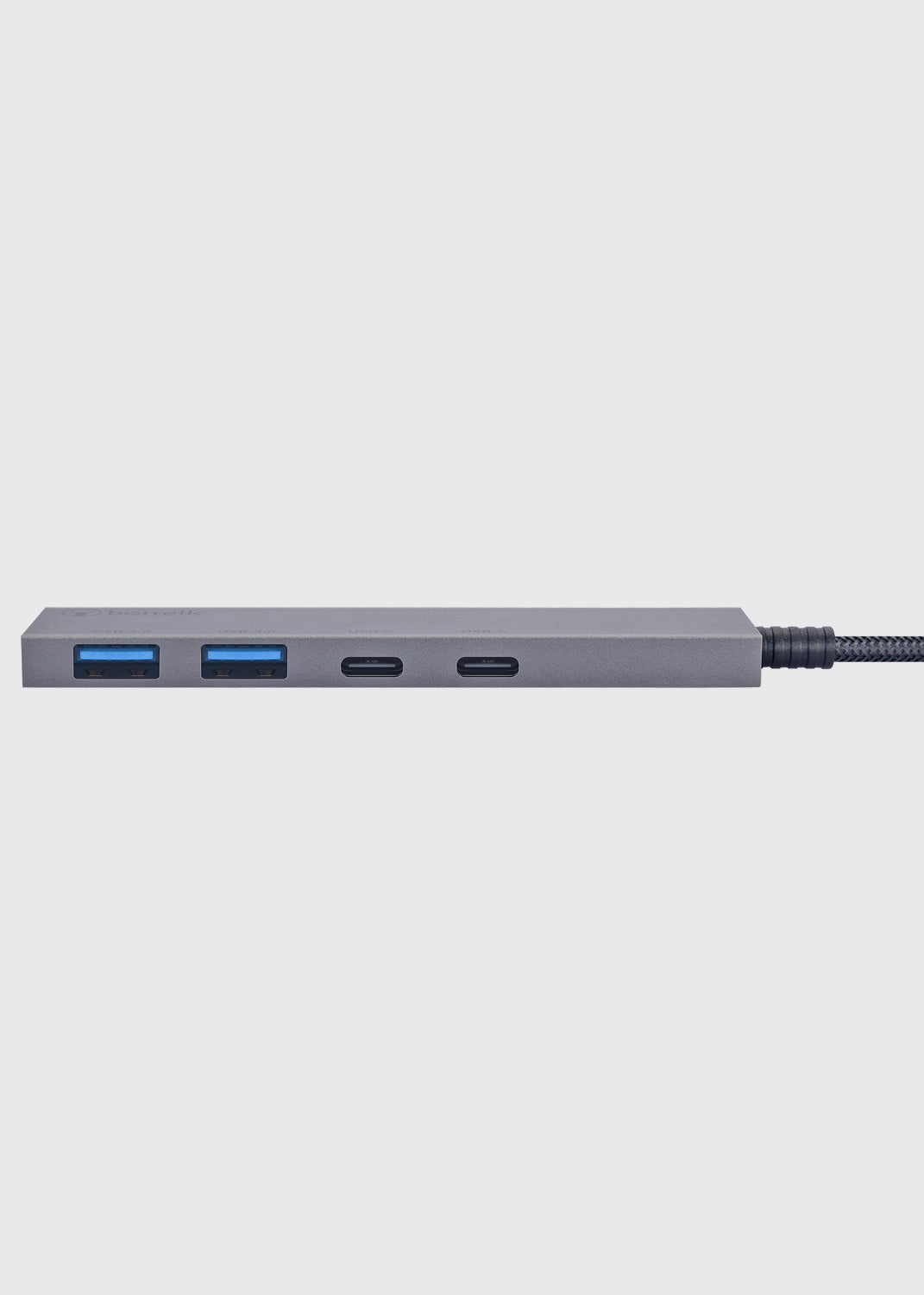 Long-Life USB-C 4 in 1 Multiport Slim Hub - Space Grey
