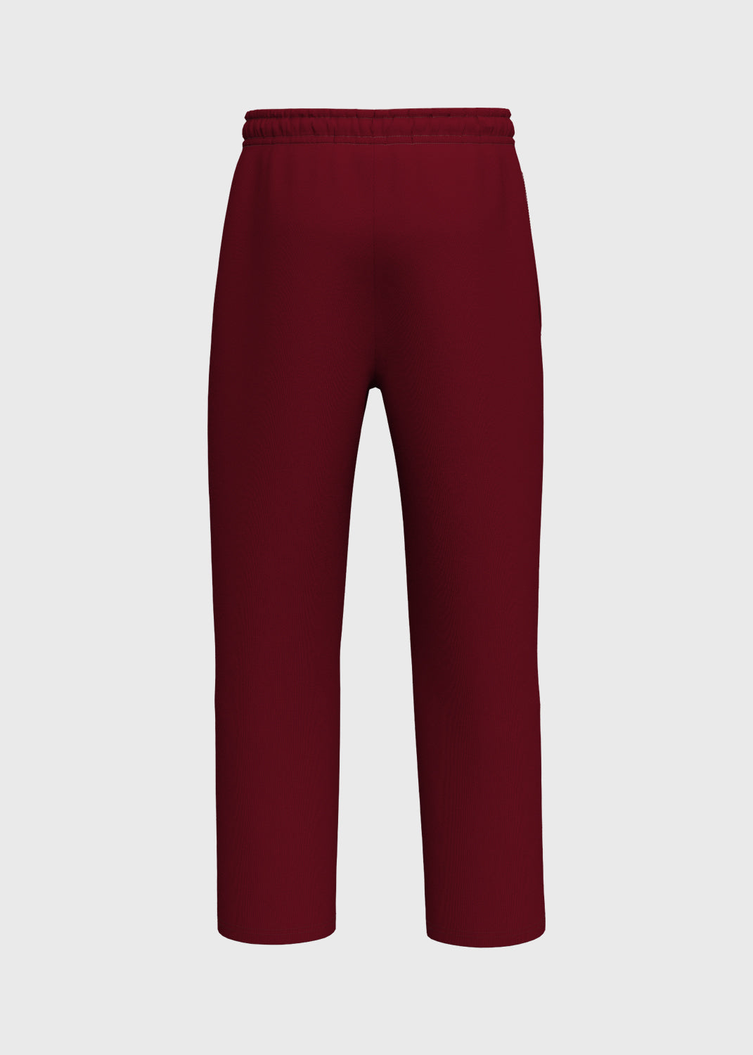Fleece Pant Straight Hem - Merlot