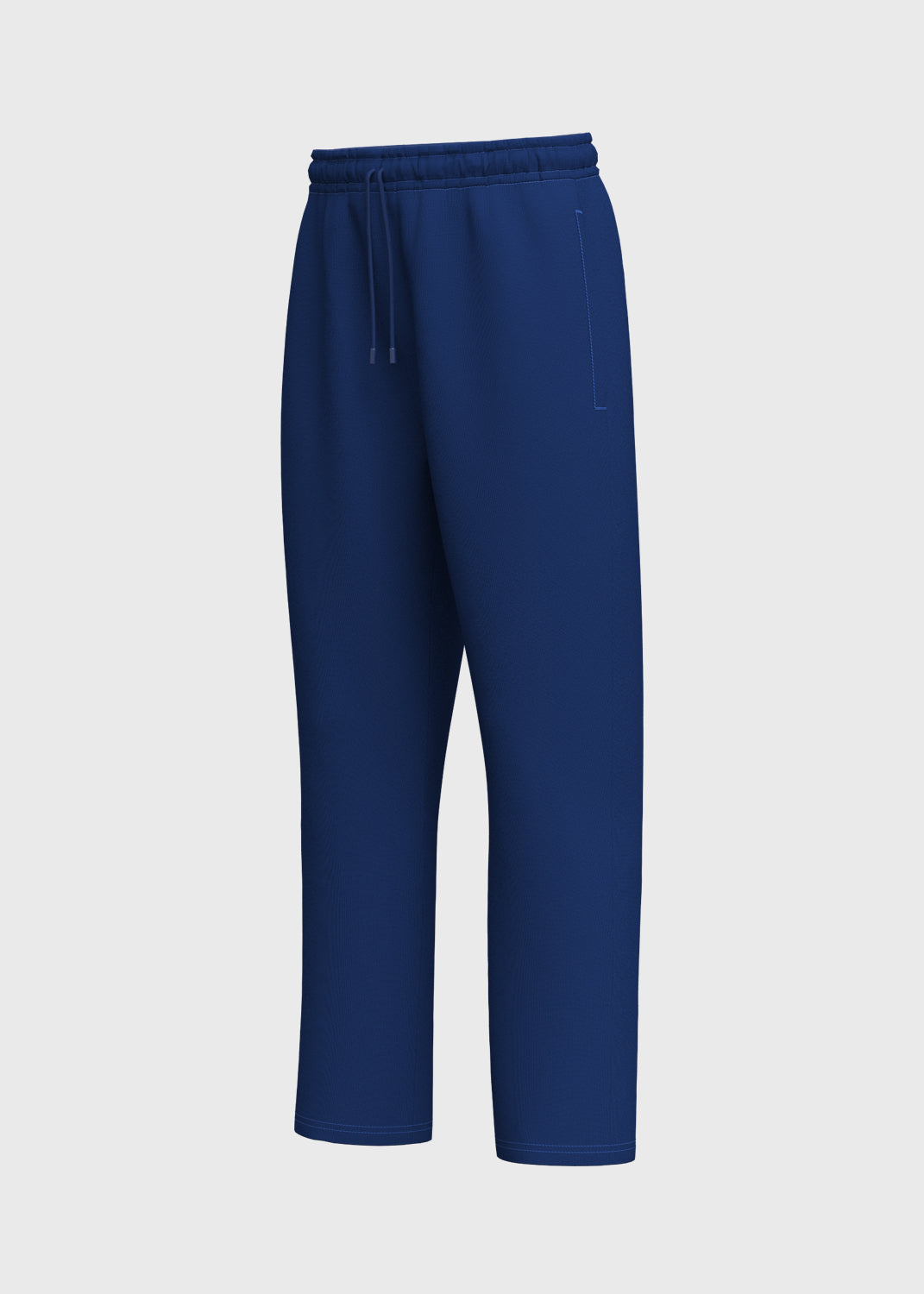 Fleece Pant Straight Hem - Ultramarine