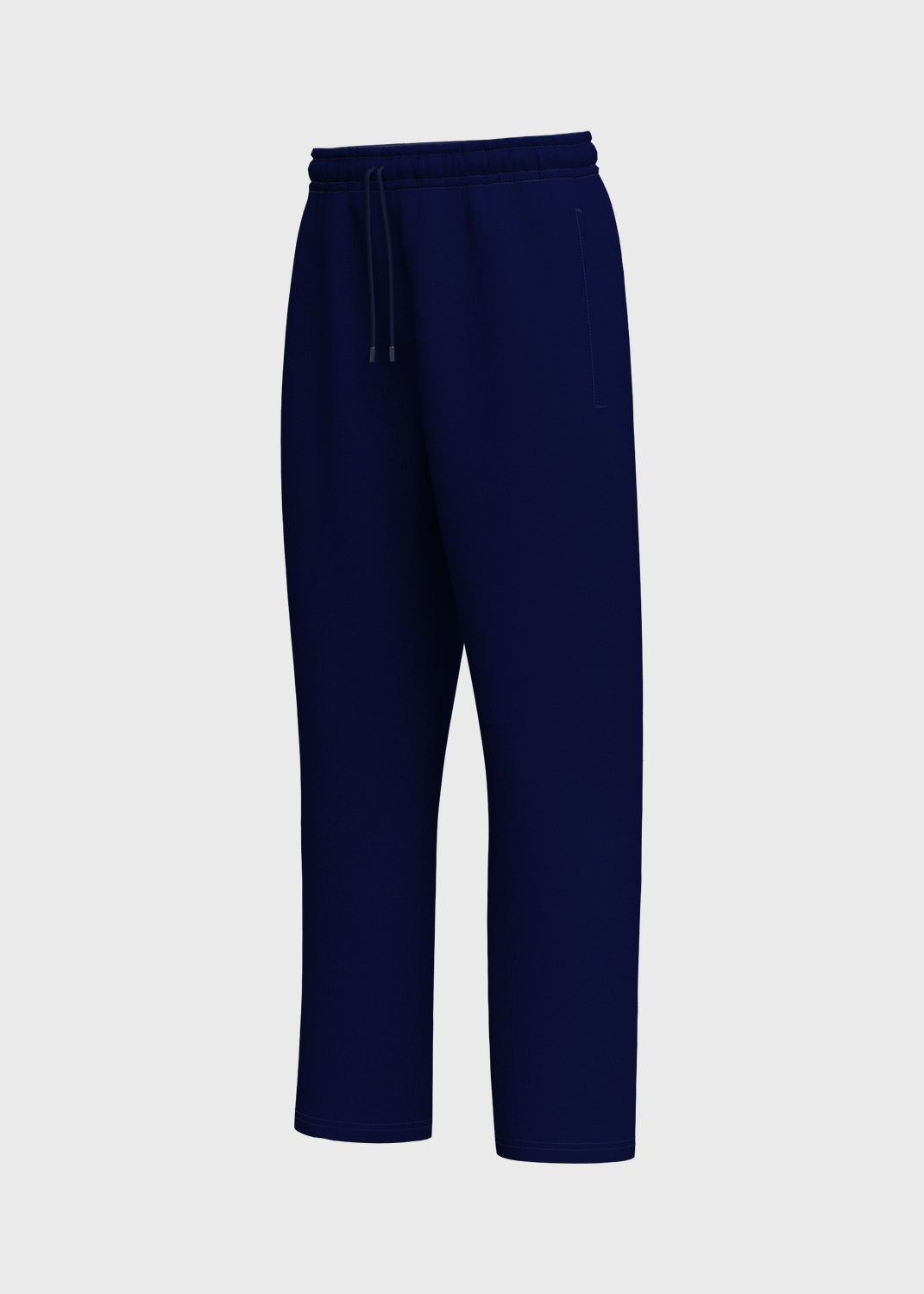 Fleece Pant Straight Hem - Midnight
