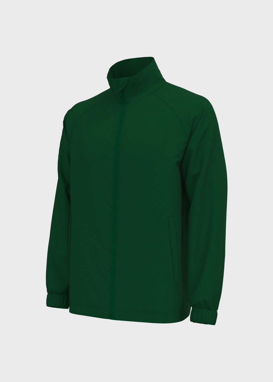 Fleece lined Microfibre Jacket - Kale Green