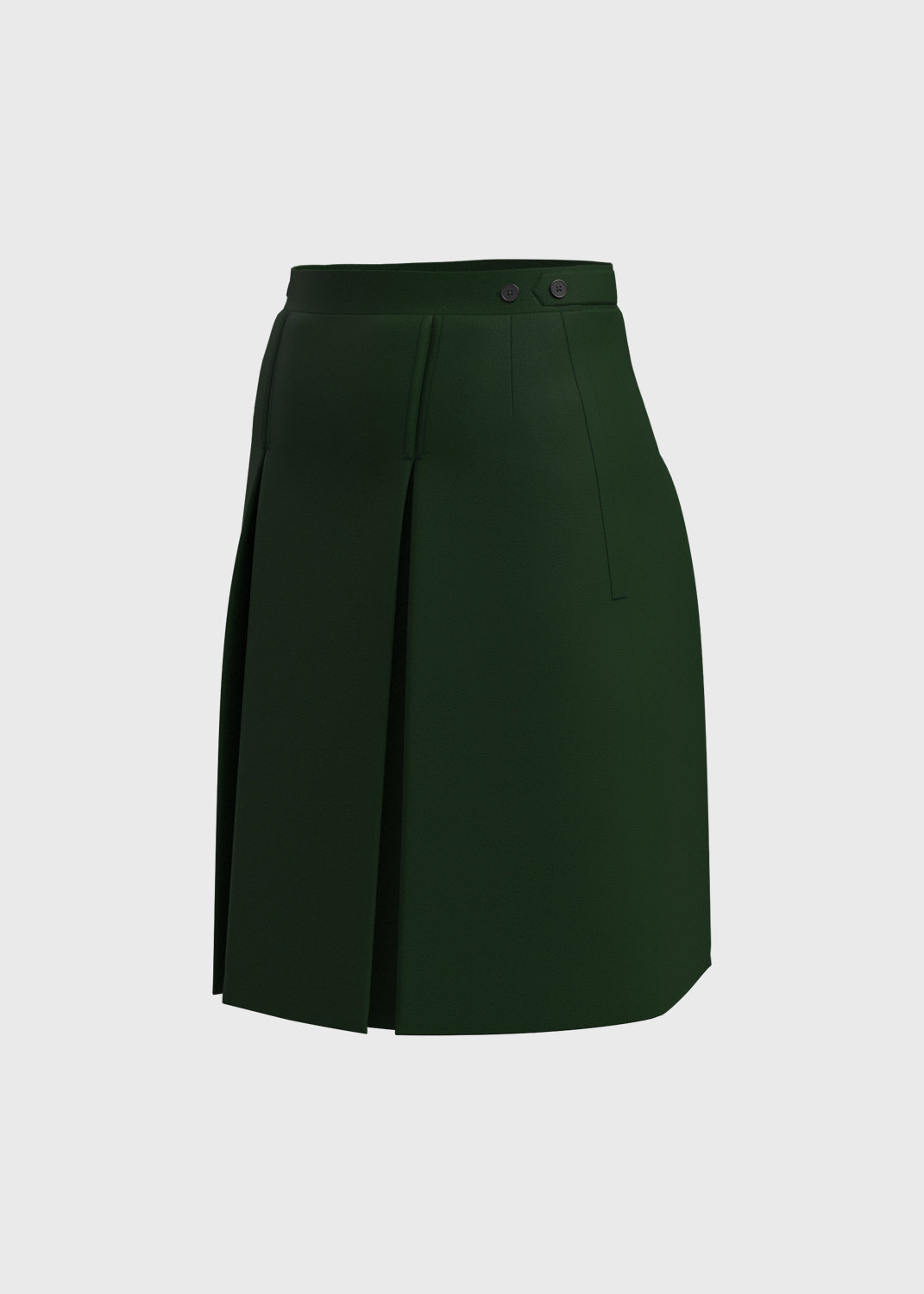 Formal Skirt - Kale Green