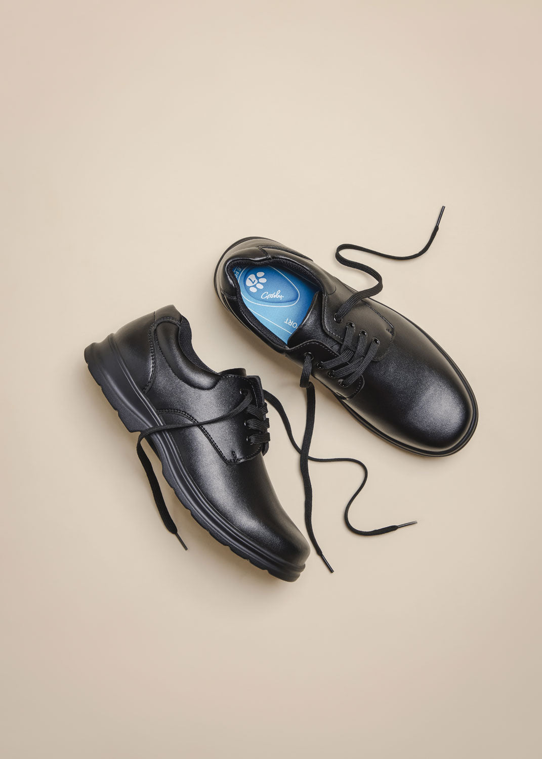 Grosby Educate 2 Senior School Shoe - Black
