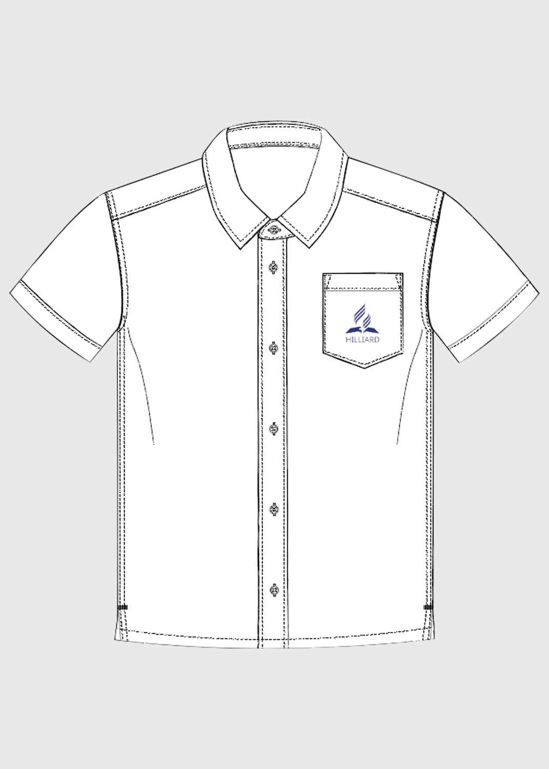 Shirt White S/S Prep - Y5
