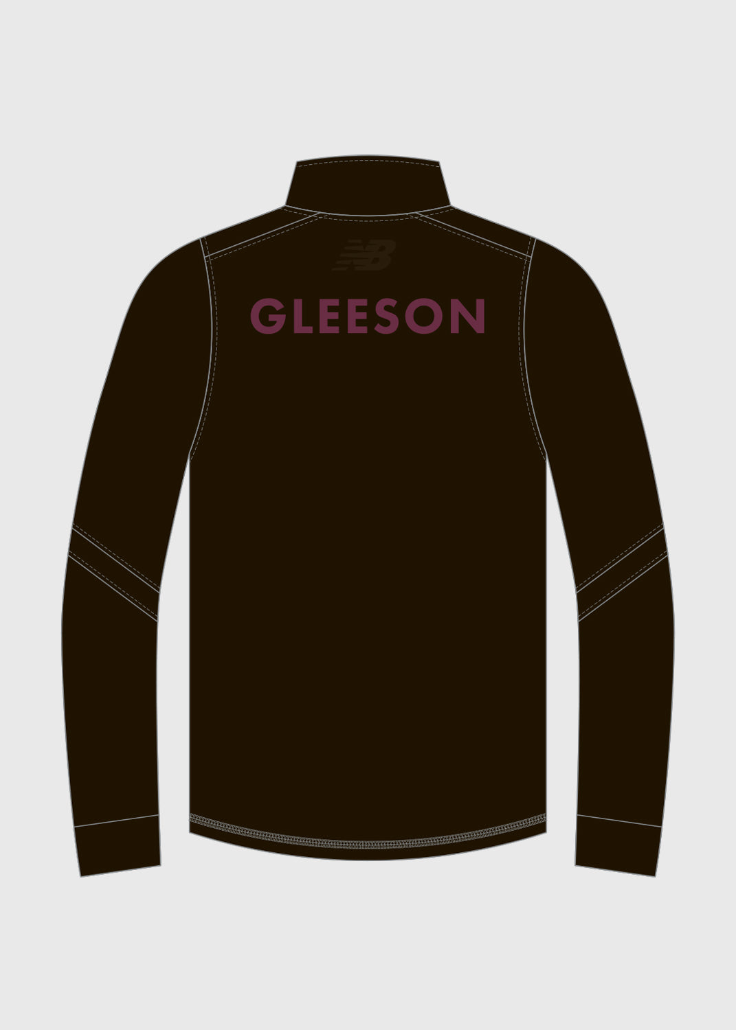 Female - Student AFL 1/4 Zip Top - Black