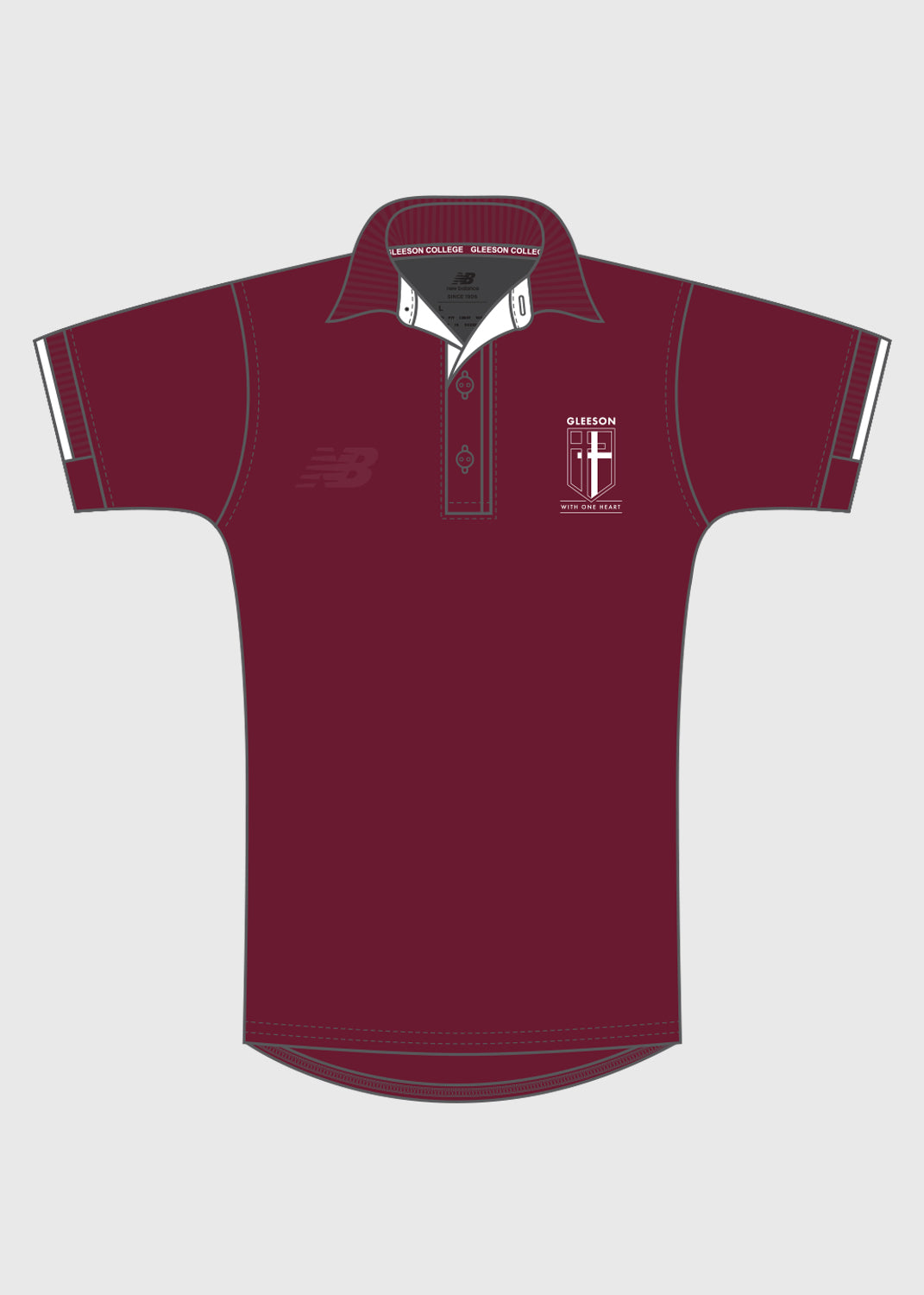 Male - Staff S/S Polo Shirt - Maroon