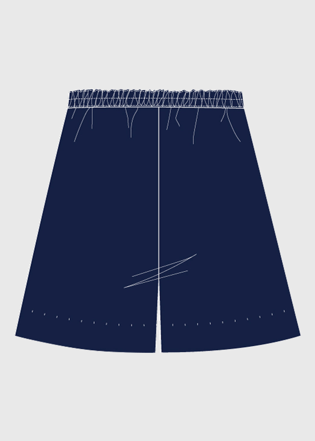 .edu Essentials Formal Culotte - Night Navy (Front Tab)