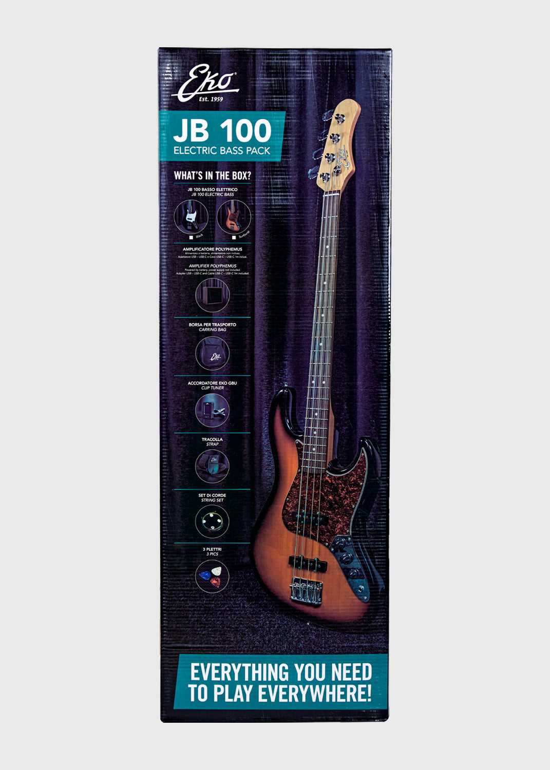 JB 100 Bass & Amp Pack - Sunburst