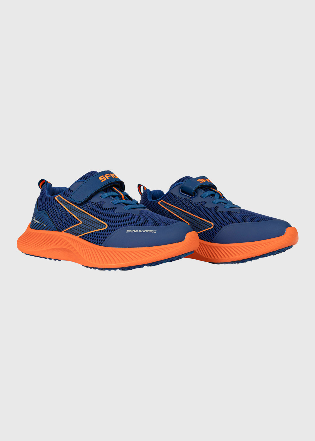 Kaleido Youth Velcro Shoes – Blue