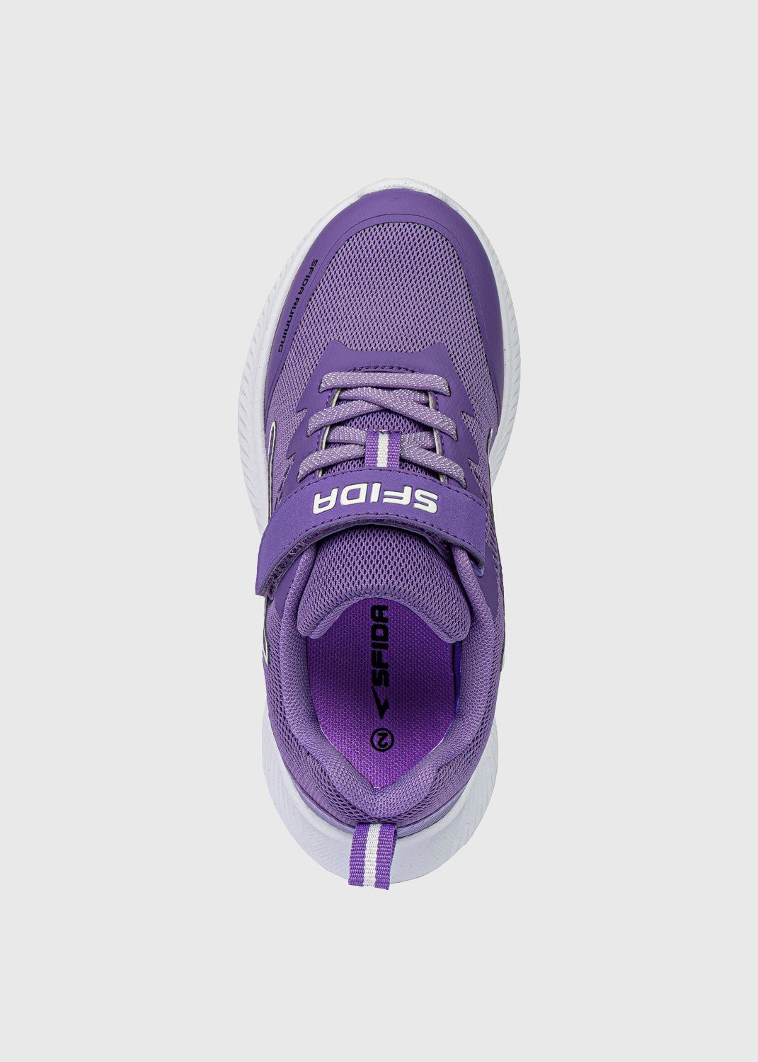 Kaleido Youth Velcro Running Shoes – Purple