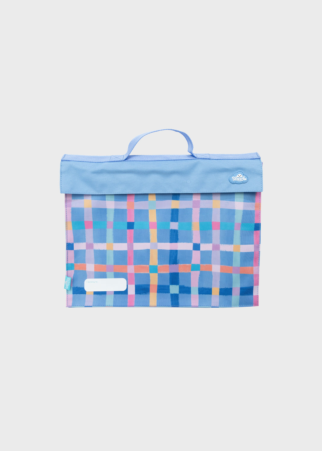Library Bag - Pastel Plaid