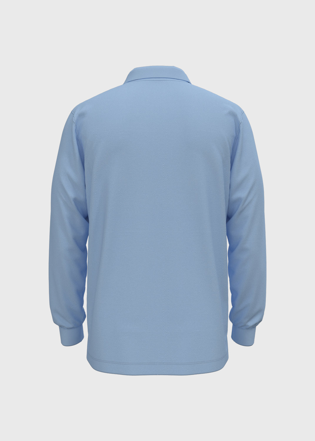 Long Sleeve Polo - Light Blue