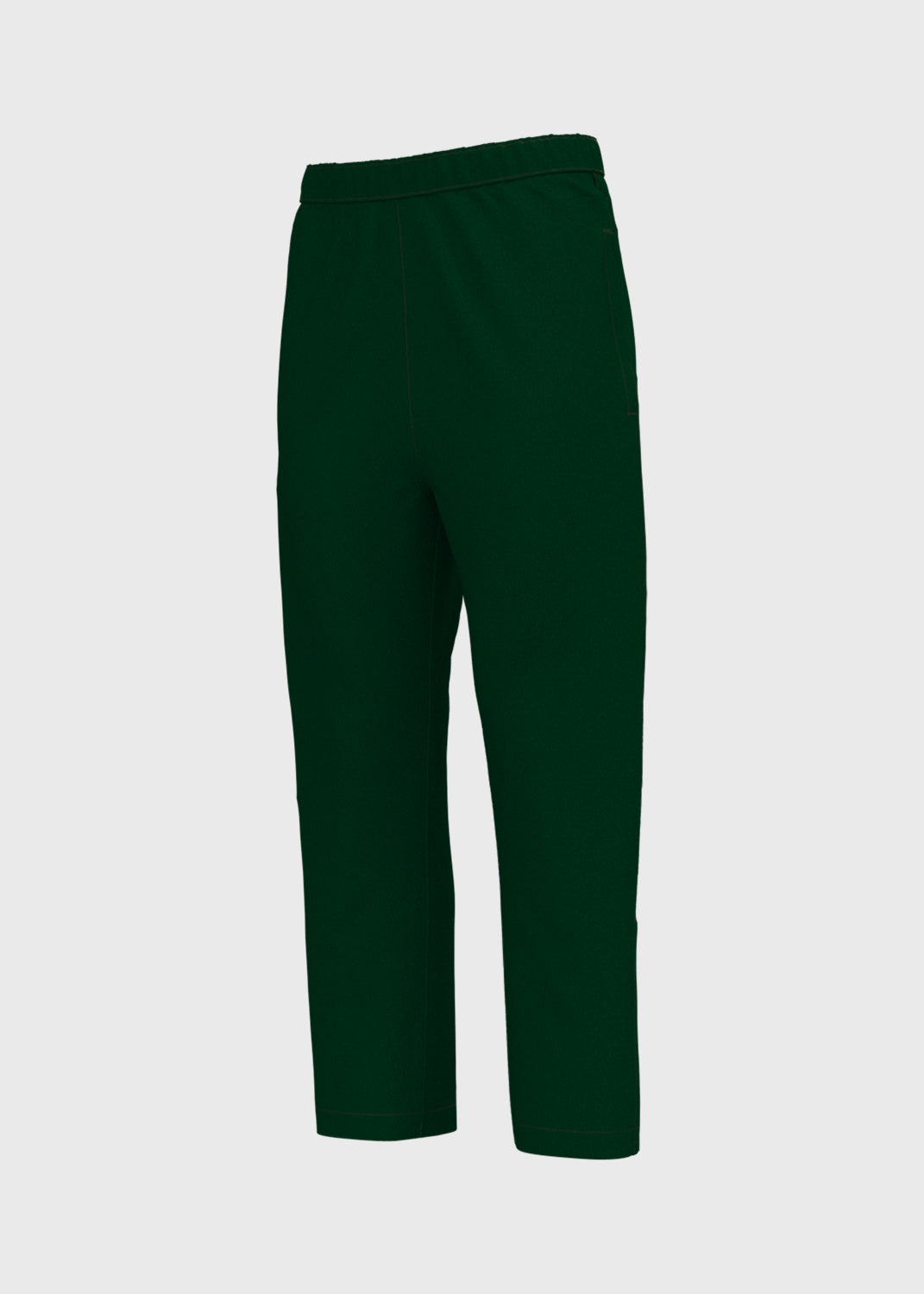Microfibre Straight Leg Track Pants - Kale Green