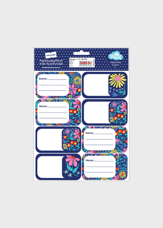 Book Labels - Flower Fun