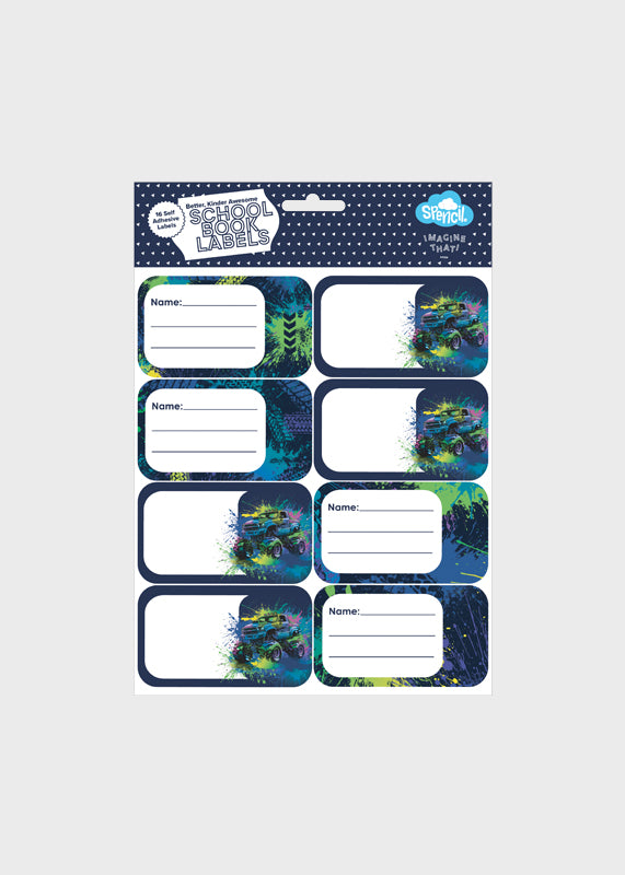 Book Labels - Mega Wheels
