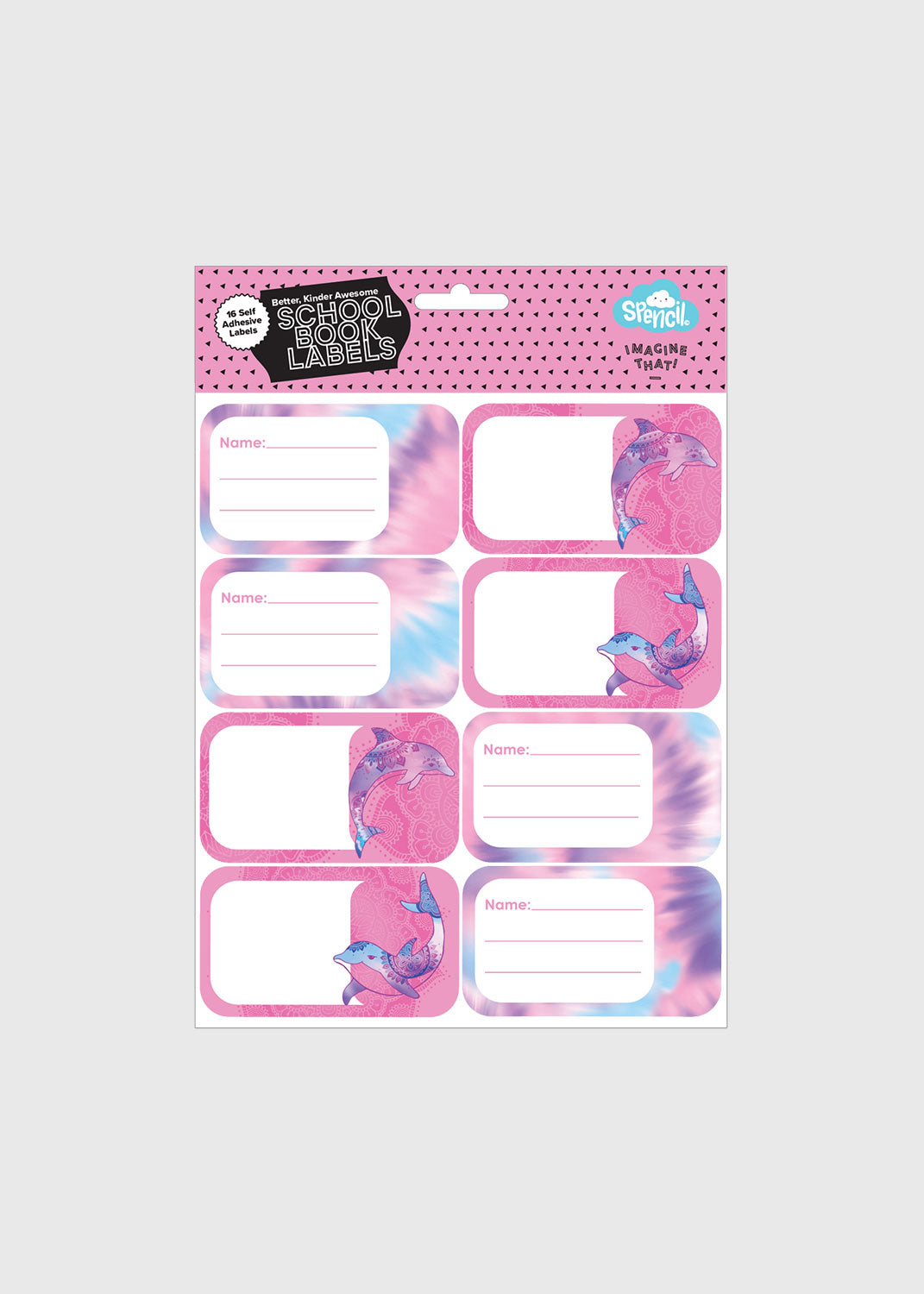 Book Labels - Tie Dye Splash