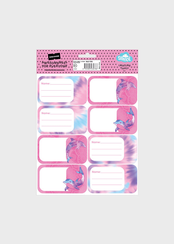 Book Labels - Tie Dye Splash