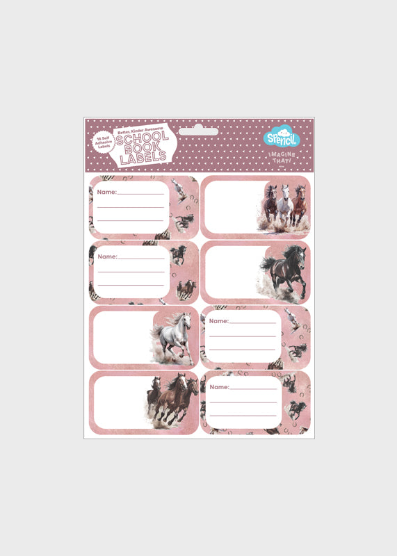 Book Labels - Wild Horses