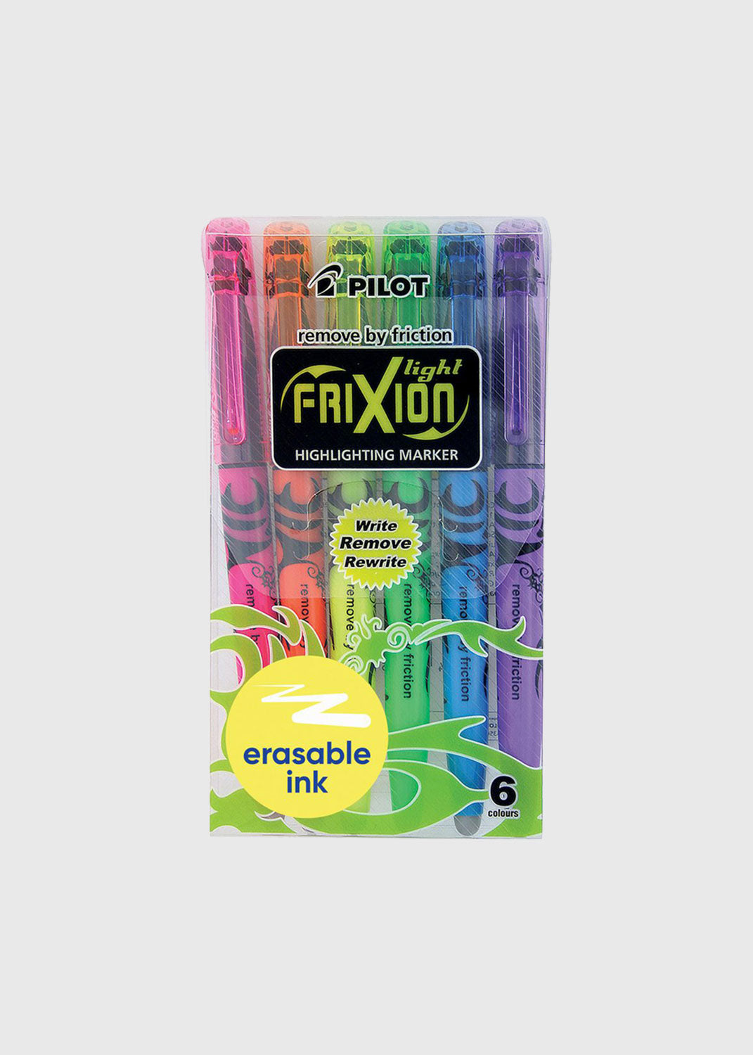 FriXion Light Erasable Highlighter Assorted - 6 Pack