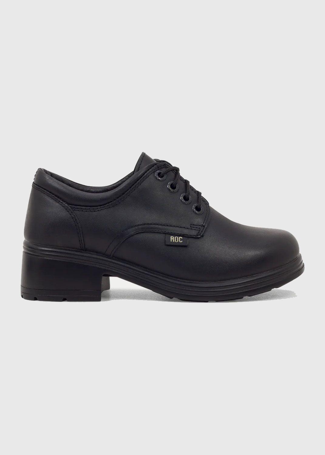 ROC Dakota Women's Leather School Shoe - Black