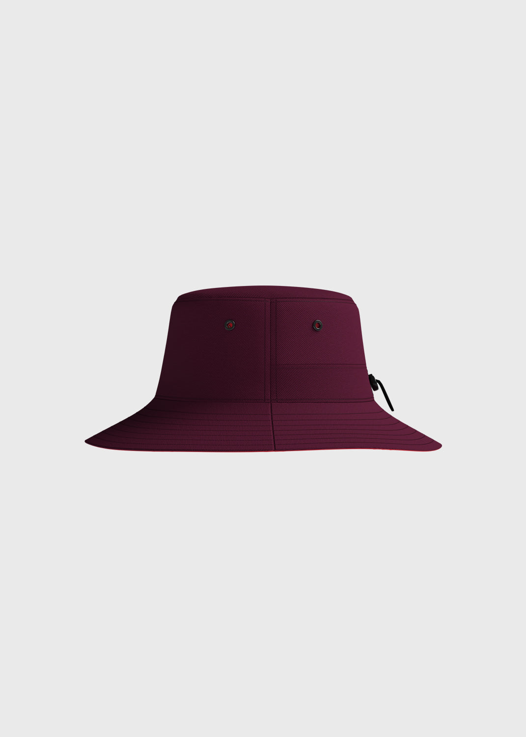Reversible Bucket Hat - Maroon/Cherry Red
