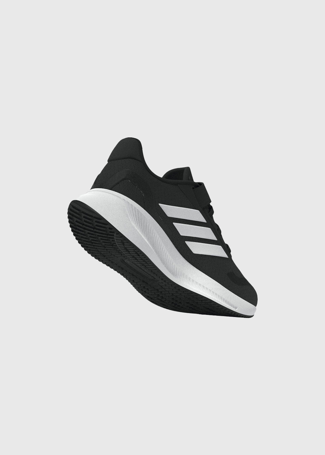 Runfalcon 5 Kids Velcro Running Shoes – Black/White