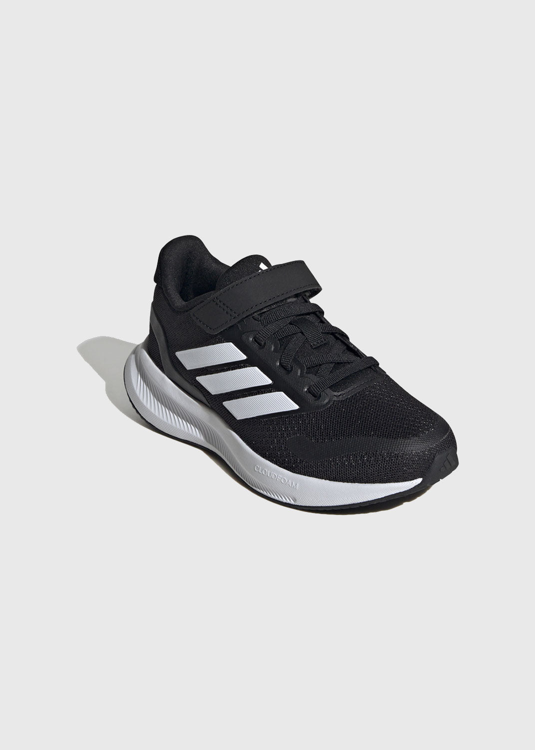 Runfalcon 5 Kids Velcro Running Shoes – Black/White