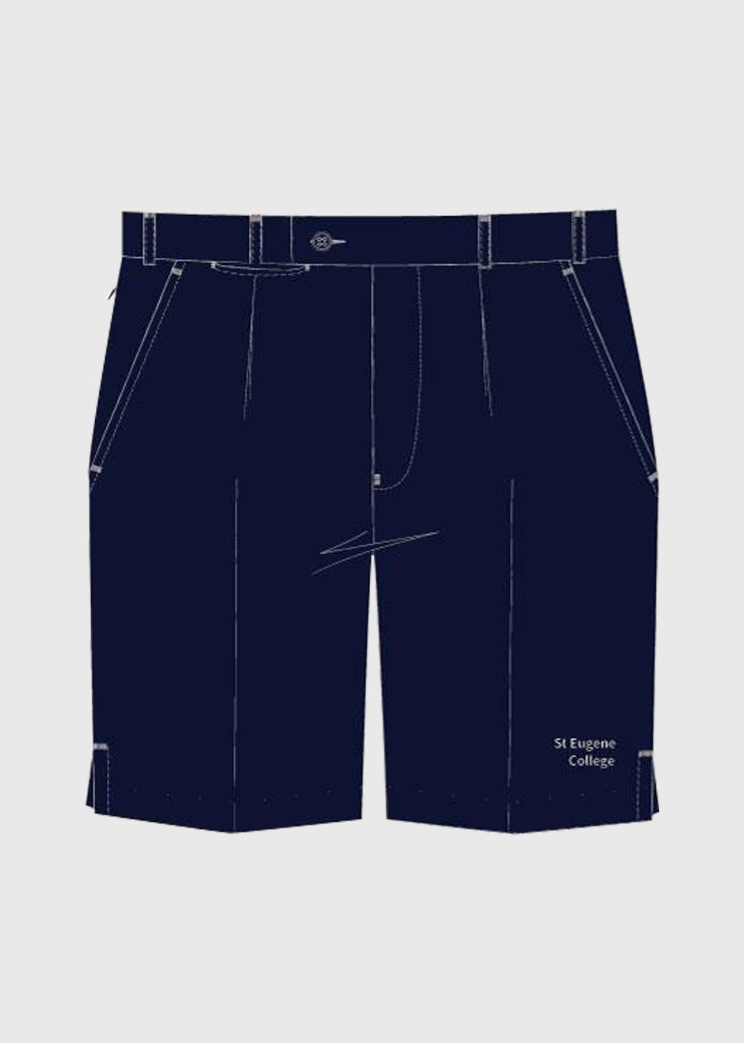 Short Formal Navy - Belt Loop