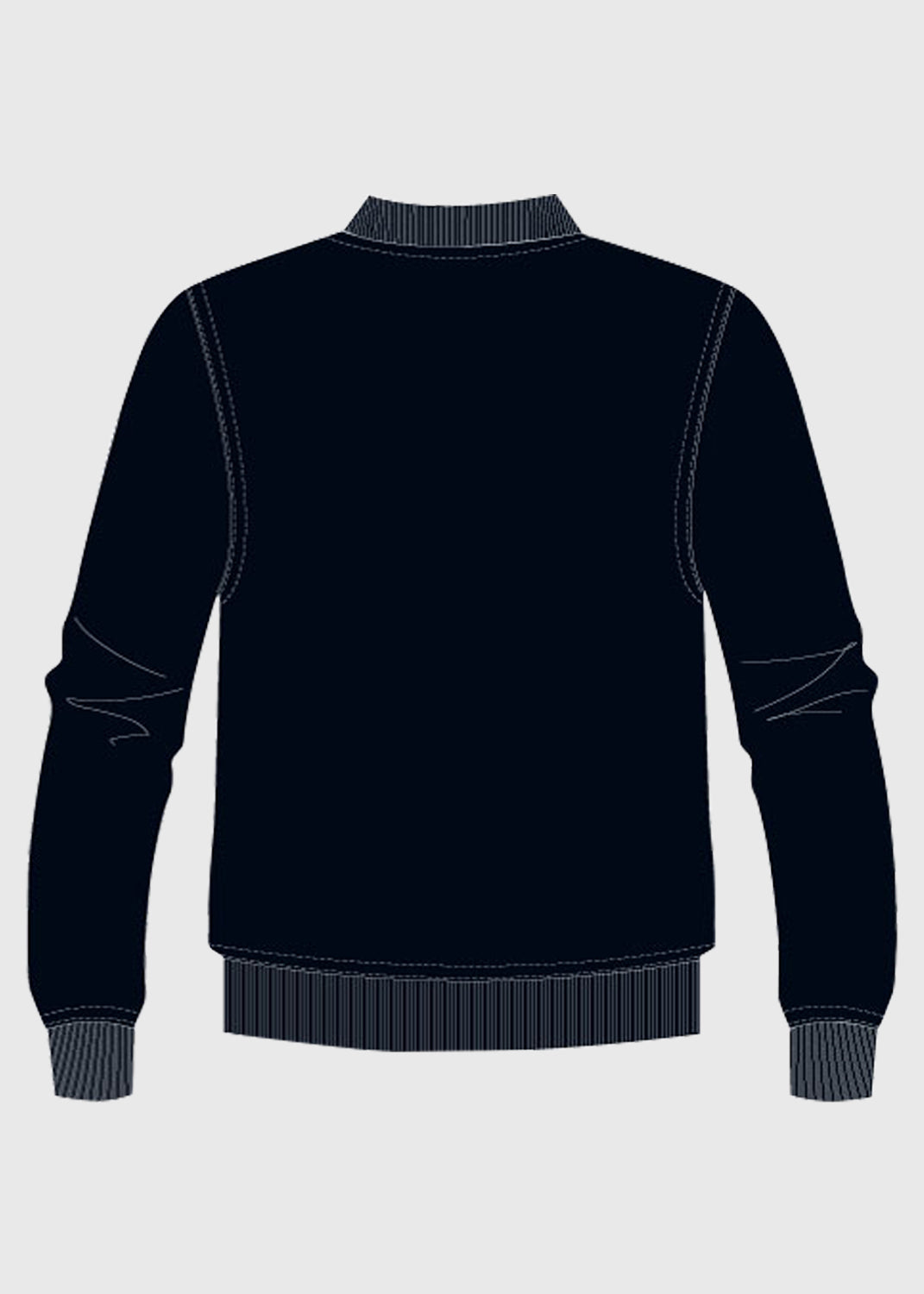 Jacket Fleece w Zip Light Navy