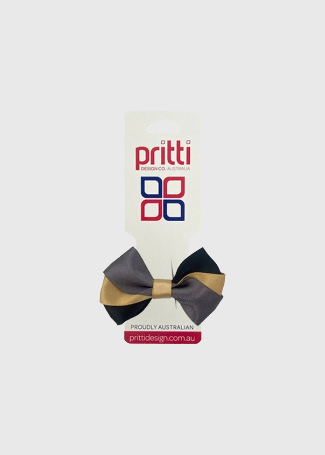 3 Colour Satin Bow Clip