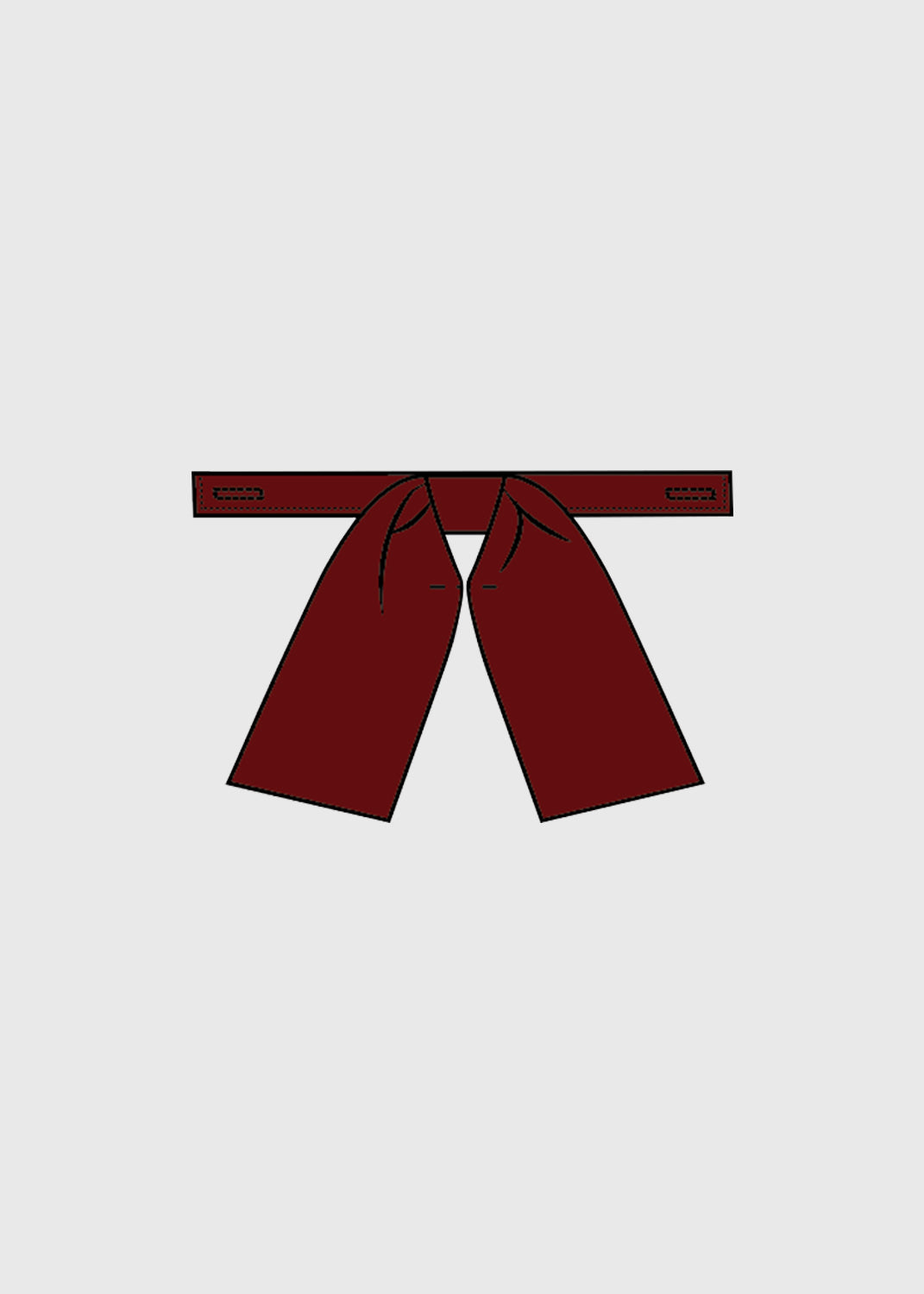 Tie Girls Junior Maroon