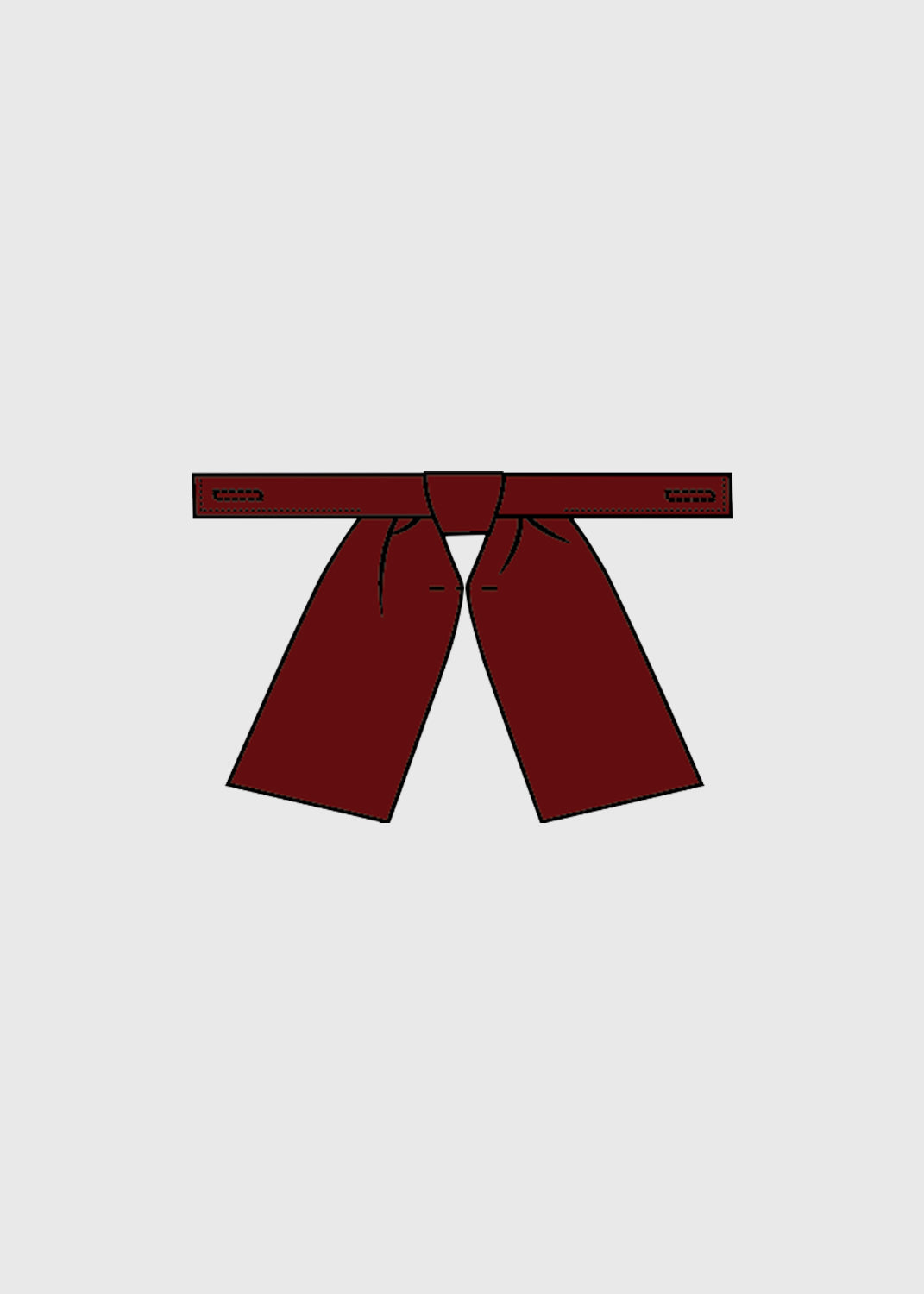 Tie Girls Junior Maroon