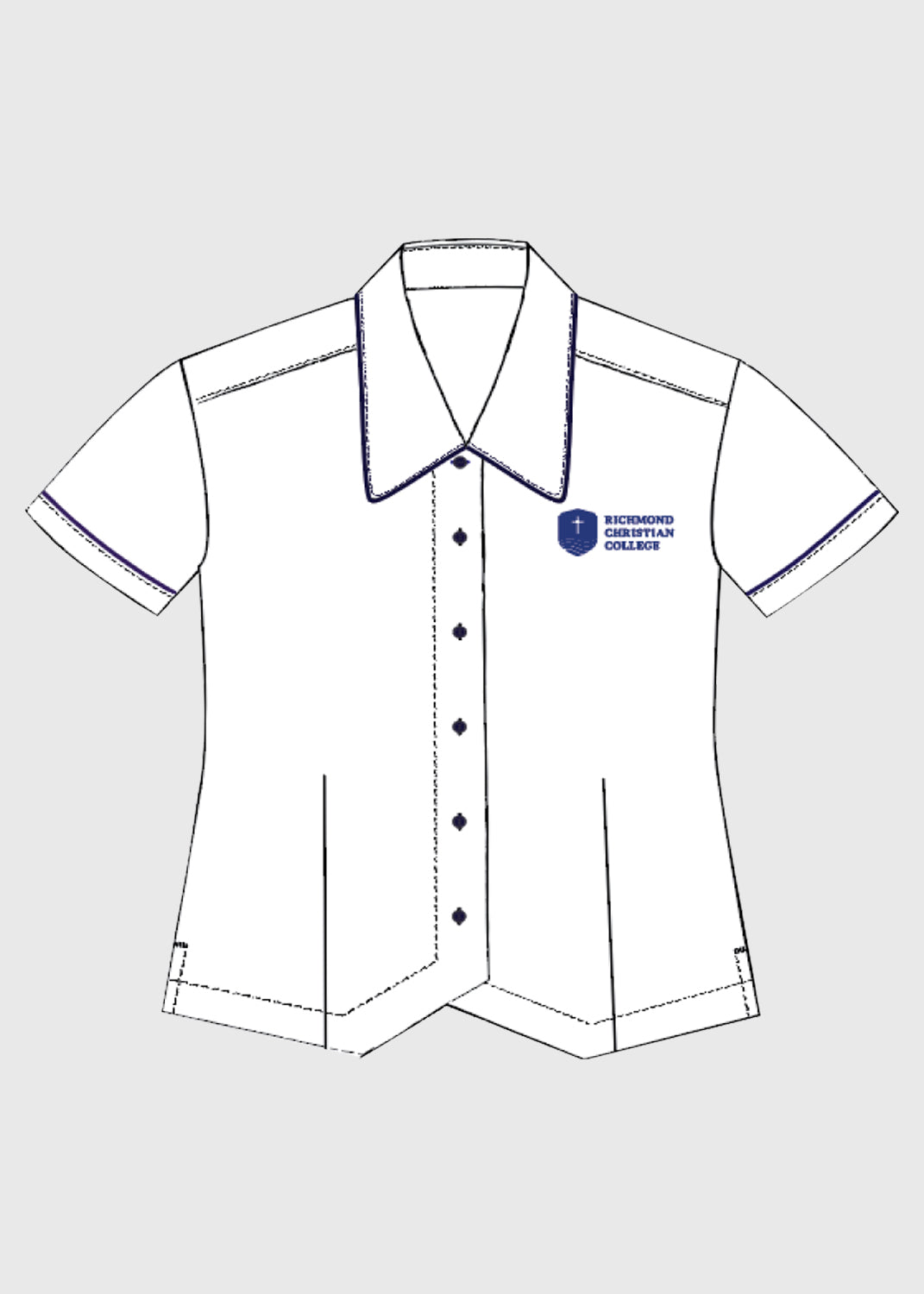 Blouse White Senior Girls