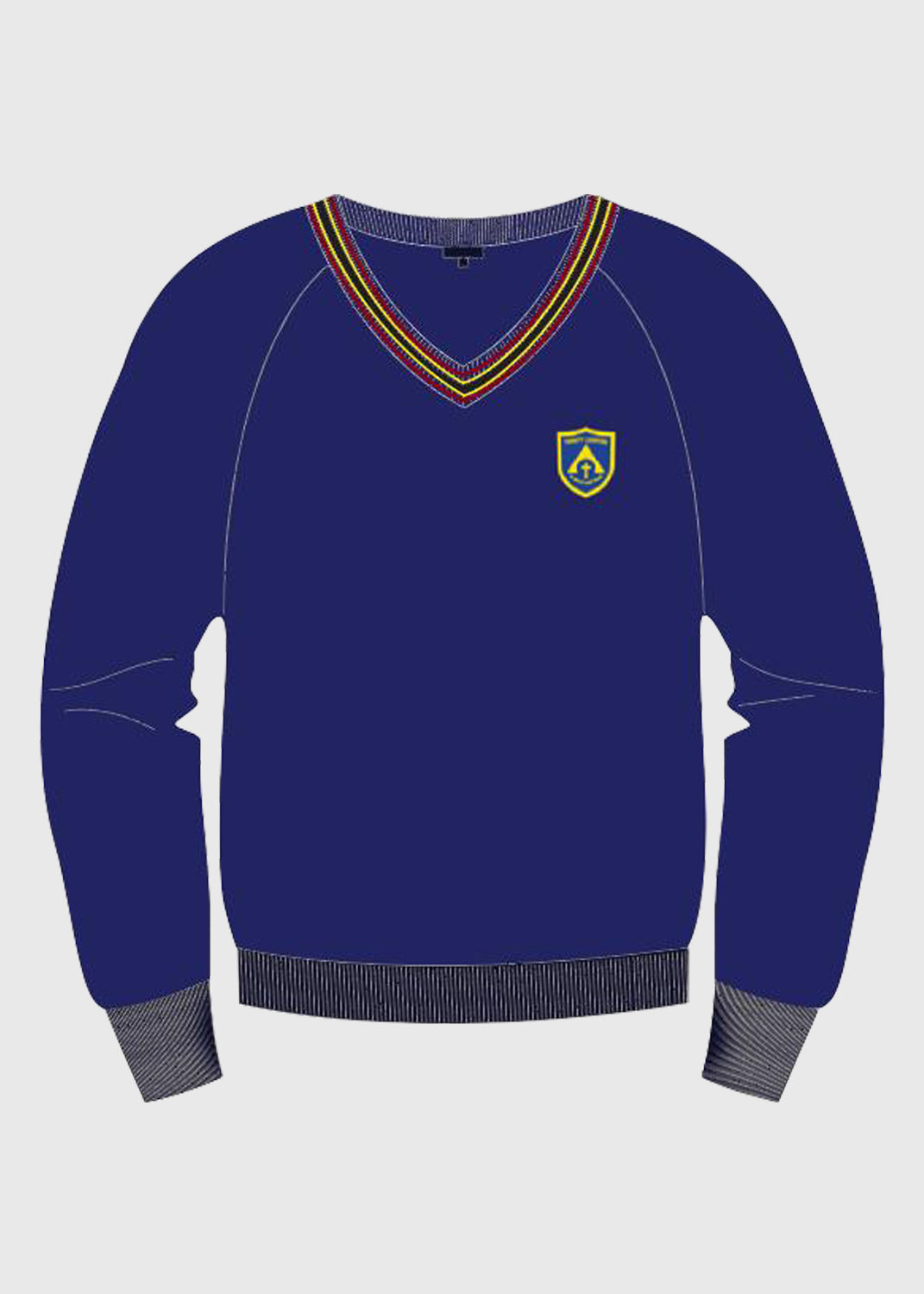 Jumper V Knit Wool