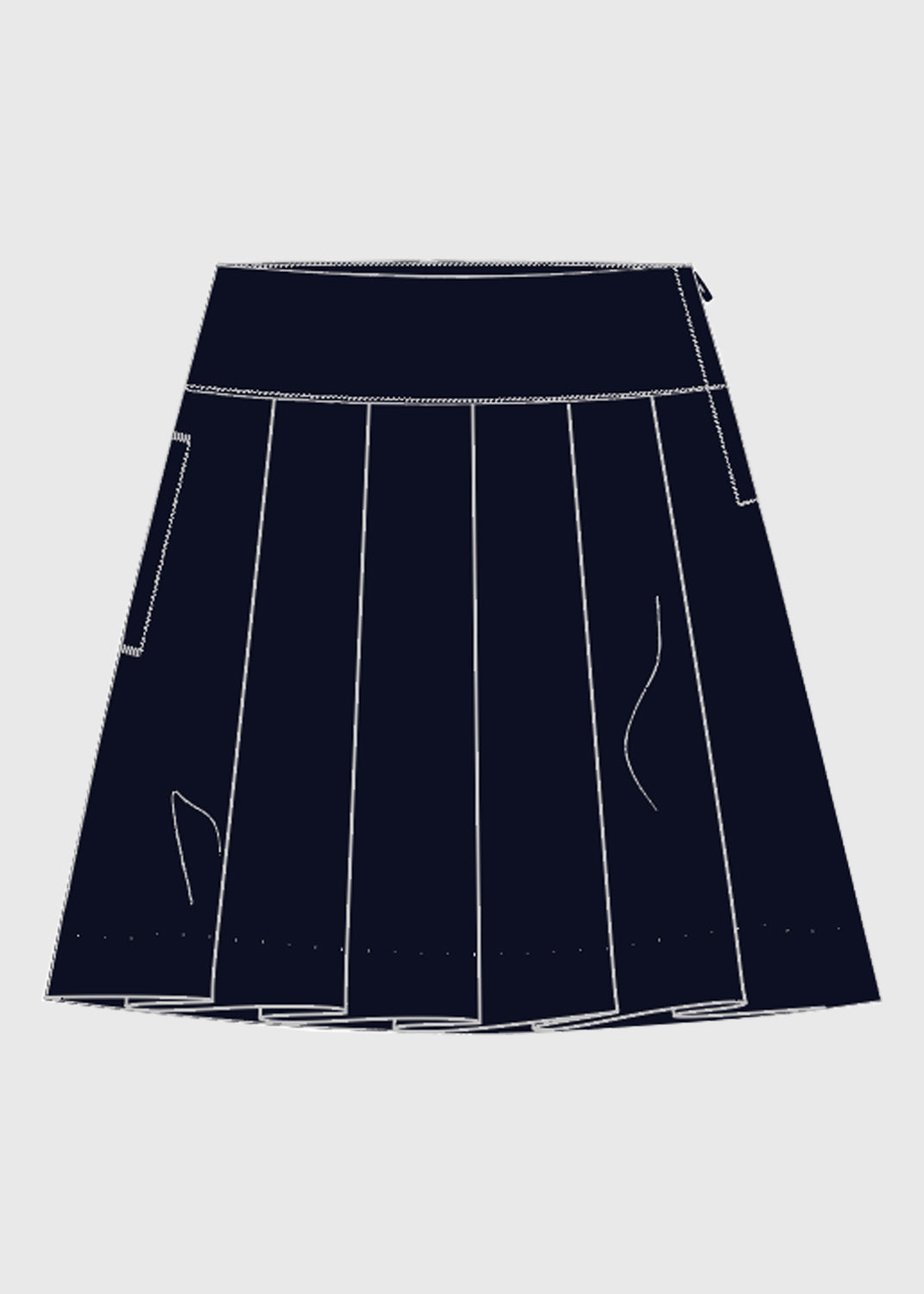 Skirt Formal Pleated