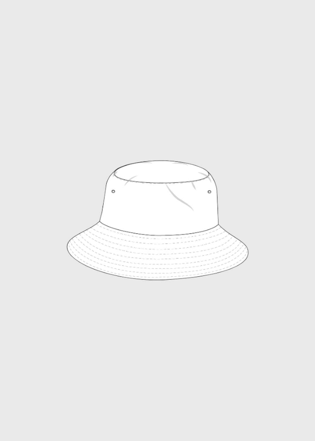Bucket Hat - Castle (WHITE)