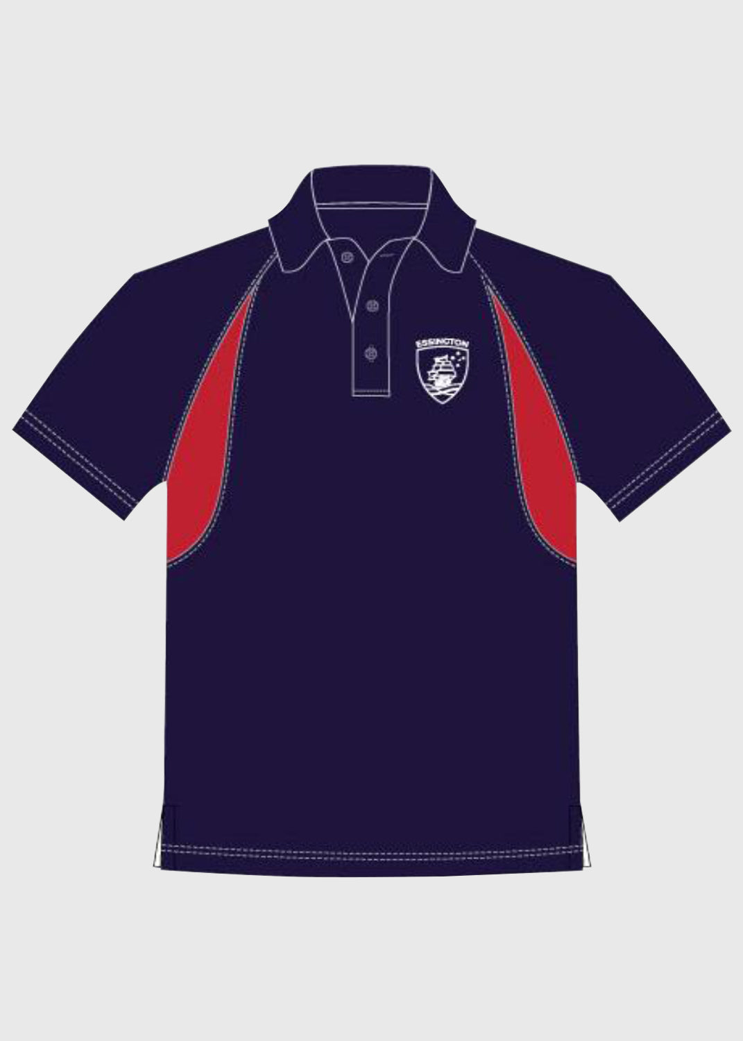 Polo Navy/Red